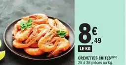 E.Leclerc Crevettes cuites offre
