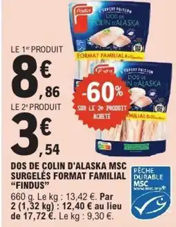 E.Leclerc FINDUS Surgelés format familial durable offre
