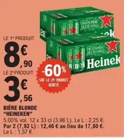 E.Leclerc HEINEKEN Bière blonde offre