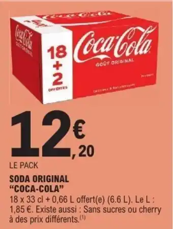 E.Leclerc COCA-COLA Soda original offre