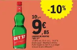 E.Leclerc GET 27 Liqueur de menthe offre