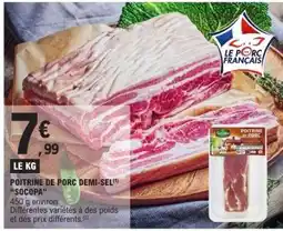 E.Leclerc POITRINE DE PORC DEMI-SEL 'SOCOPA' offre