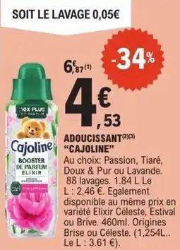E.Leclerc CAJOLINE Adoucissant offre