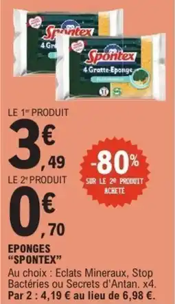 E.Leclerc SPONTEX Eponges offre