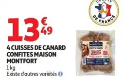 Auchan Supermarché 4 cuisses de canard confites maison montfort offre