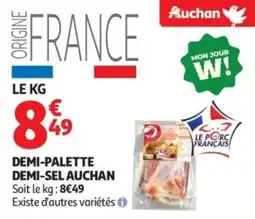 Auchan Supermarché Demi-palette demi-sel auchan offre