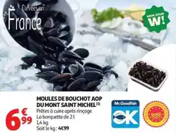 Auchan Supermarché Moules de bouchot aop du mont saint michel offre