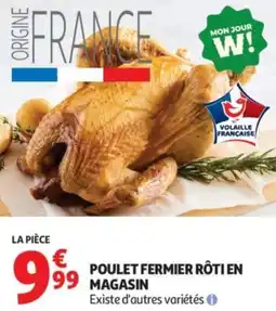 Auchan Supermarché Poulet fermier rôtien magasin offre