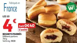 Auchan Supermarché Beignets fourrés offre