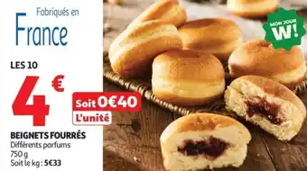 Auchan Supermarché Beignets fourrés offre