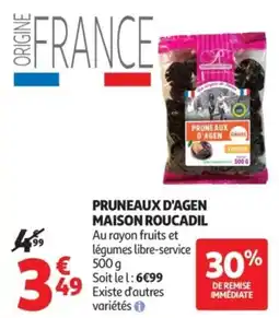Auchan Supermarché Pruneaux d'agen maison roucadil offre