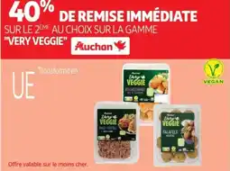 Auchan Supermarché SUR LE 2EME AU CHOIX SUR LA GAMME VERY VEGGIE Auchan offre
