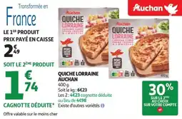 Auchan Supermarché Quiche lorraine auchan offre