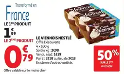 Auchan Supermarché Le viennois nestlé offre