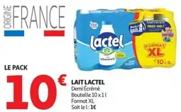 Auchan Supermarché Lait lactel offre