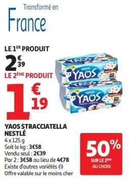 Auchan Supermarché Yaos stracciatella nestlé offre