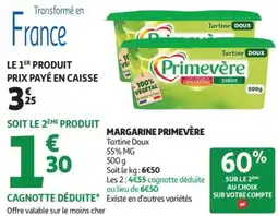 Auchan Supermarché Margarine primevère offre