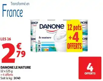 Auchan Supermarché Danone le nature offre