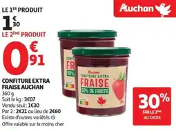 Auchan Supermarché Confiture extra fraise auchan offre