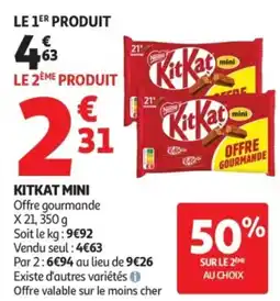 Auchan Supermarché Kitkat mini offre