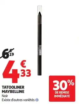 Auchan Supermarché Tatooliner maybelline offre