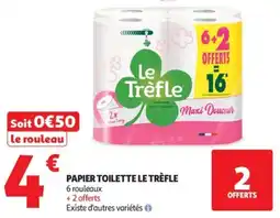 Auchan Supermarché Papier toilette le trèfle offre