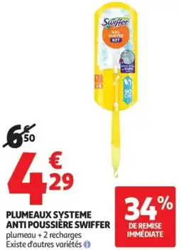 Auchan Supermarché Plumeaux systeme anti poussière swiffer offre