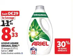 Auchan Supermarché Lessive liquide original ariel offre