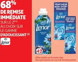 Auchan Supermarché SUR LE 2ÈME AU CHOIX SUR LE GAMME D'ADOUCISSANT Lenor offre