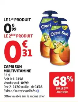 Auchan Supermarché Capri sun multivitamine offre