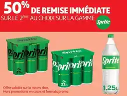 Auchan Supermarché SUR LE 2ÈME AU CHOIX SUR LA GAMME Sprite offre