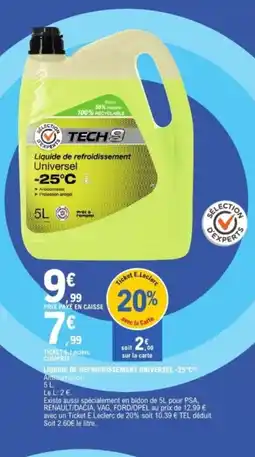 E.Leclerc Liquide de refroidissement universel -25° offre