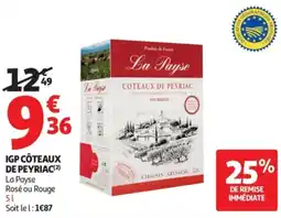 Auchan Supermarché Igp côteaux de peyriac offre
