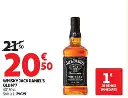 Auchan Supermarché Whisky jack daniel's old n°7 offre