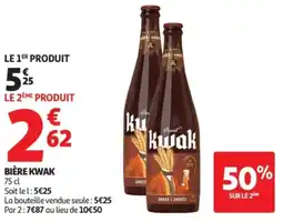 Auchan Supermarché Bière kwak offre