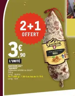 E.Leclerc GALIBIER Saucisson sec offre