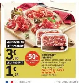 E.Leclerc NEGRONI Chiffonade offre