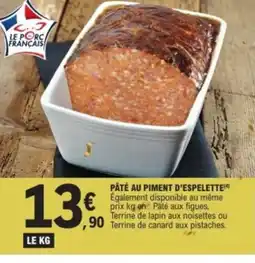 E.Leclerc Pâté au piment d'espelette offre