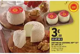E.Leclerc Crottins de chavignol aop offre