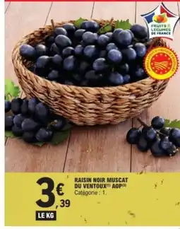 E.Leclerc Raisin noir muscat du ventoux) aop offre