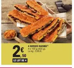 E.Leclerc 4 suisses raisins offre