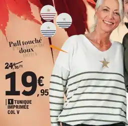 E.Leclerc Tunique imprimée col v offre