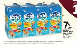 E.Leclerc LACTEL Lait uht de bons matins demi écrémé offre