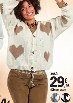 E.Leclerc Gilet cœurs offre