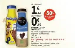 E.Leclerc NESCAFÉ Boisson latte offre