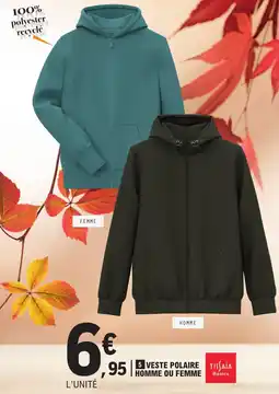 E.Leclerc Veste polaire tissaia offre