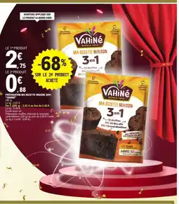 E.Leclerc VAHINE Préparation ma recette maison 3en1 offre