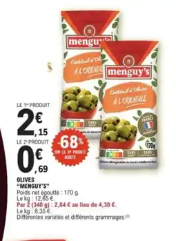E.Leclerc MENGUY Olives offre