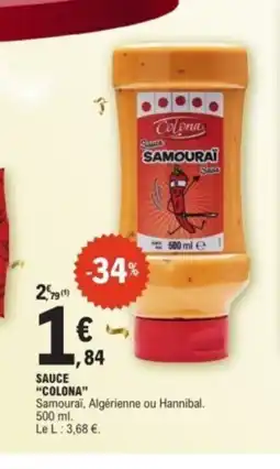 E.Leclerc COLONA Sauce offre