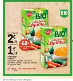 E.Leclerc LIEBIG Soupe bio offre